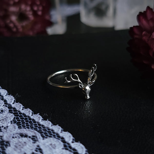 The Hunt Stag Ring - Sterling Silver Deer Ring